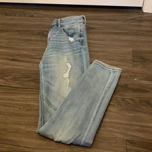Express high rise light wash jeans